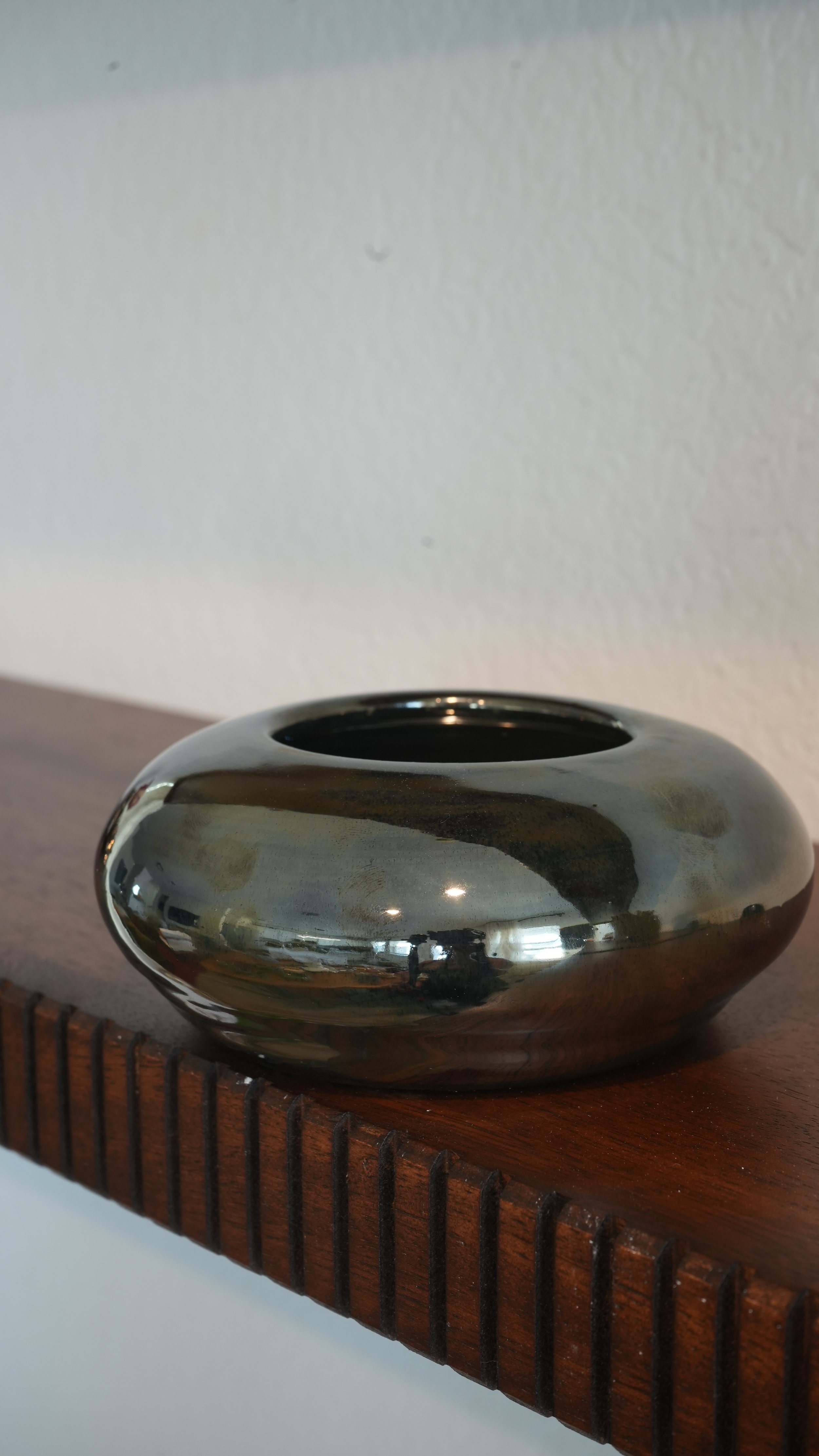 Olive Smoke Low Vessel