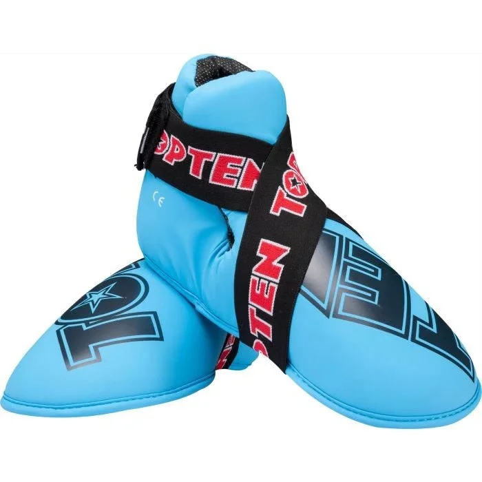 Kicks “SuperLight” for competition foot protector, foot gear LIGHT BLUE/NAVY BLUE