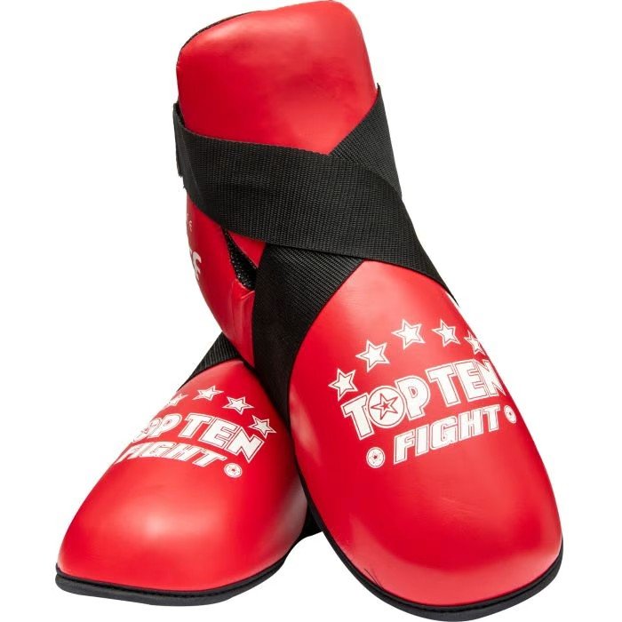 TOP TEN Kicks Superfight 3000 Red foot protectors