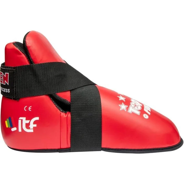 TOP TEN kicks fight red foot protector.jpeg