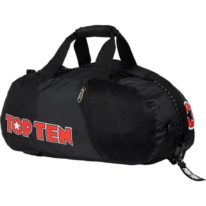 TOP TEN Dufflebag Sportsbag Backpack combination black