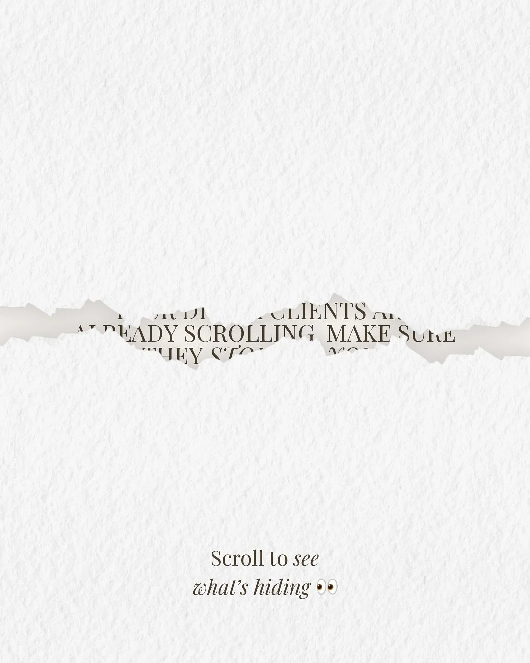 Your dream clients are already scrolling&hellip; the question is, are they stopping for you? 👀

The brands that stand out online aren&rsquo;t the ones posting more - they&rsquo;re the ones posting strategically.

When your content speaks directly to
