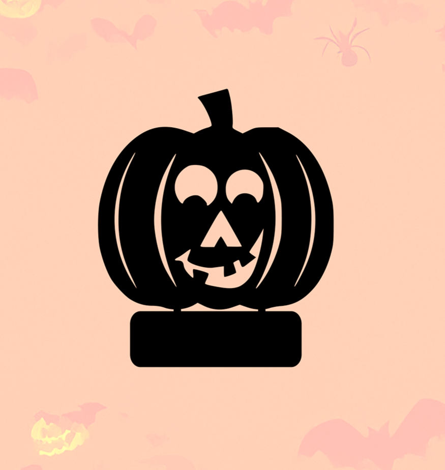 ITEM 106-2 - 6"W x 6.7"H - Goofy, Standing Pumpkins