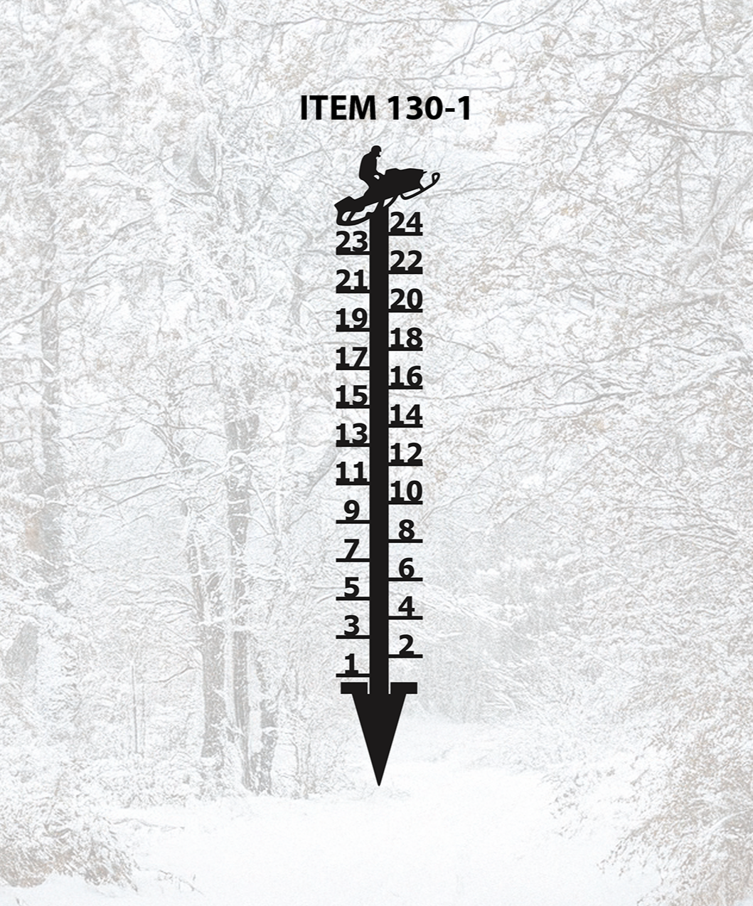 ITEM 130-1 Thru 130-3 - 3 Different Designs to Choose From - Snow Gauges