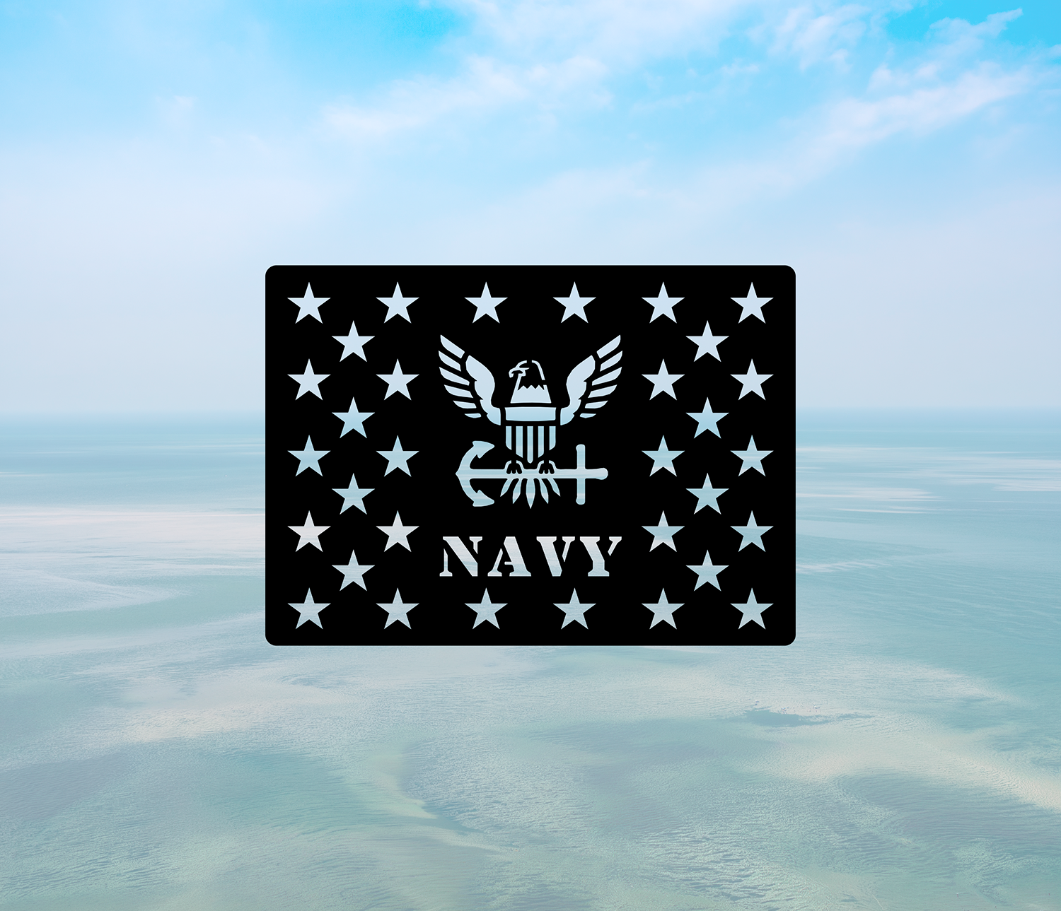 ITEM 148-4 - 14.82"W x 10.5"H - Navy Flag