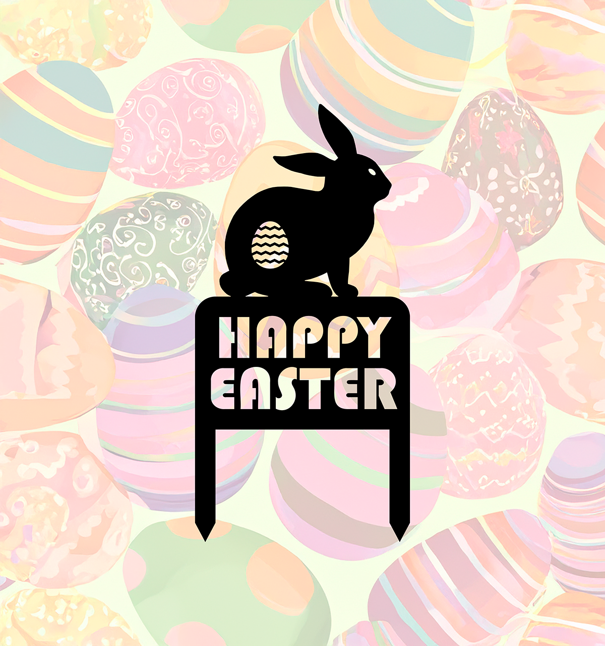 ITEM 155 Easter Bunny Yard Stake.png