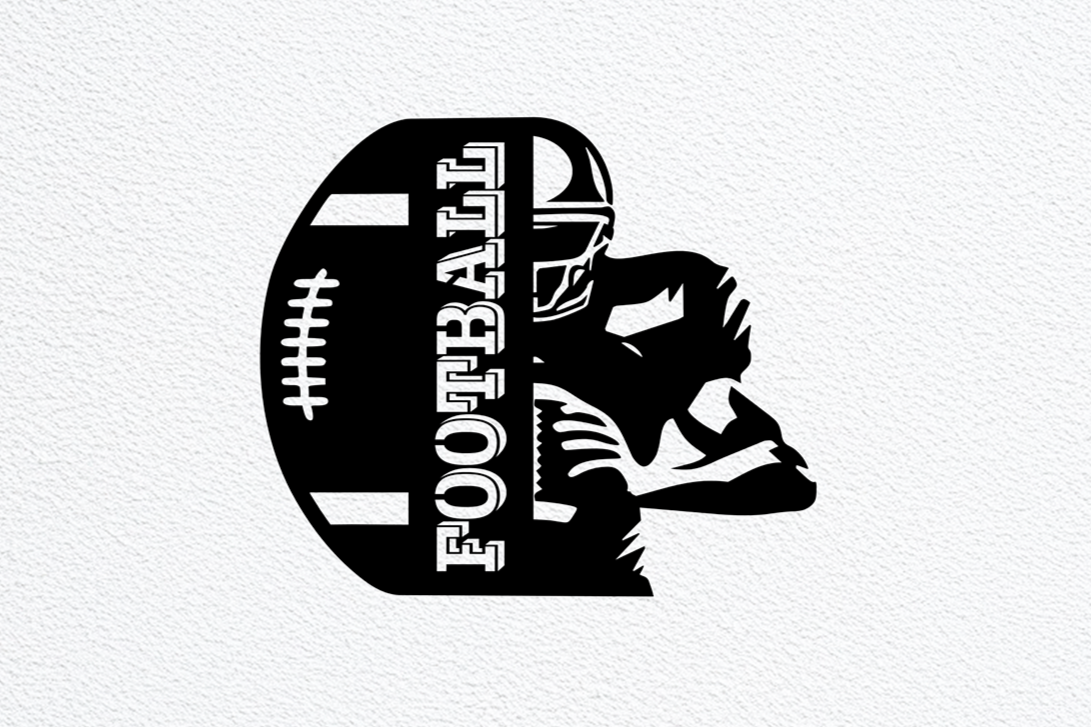 ITEM 239 - 12"W x 8.6”H - American Football Player