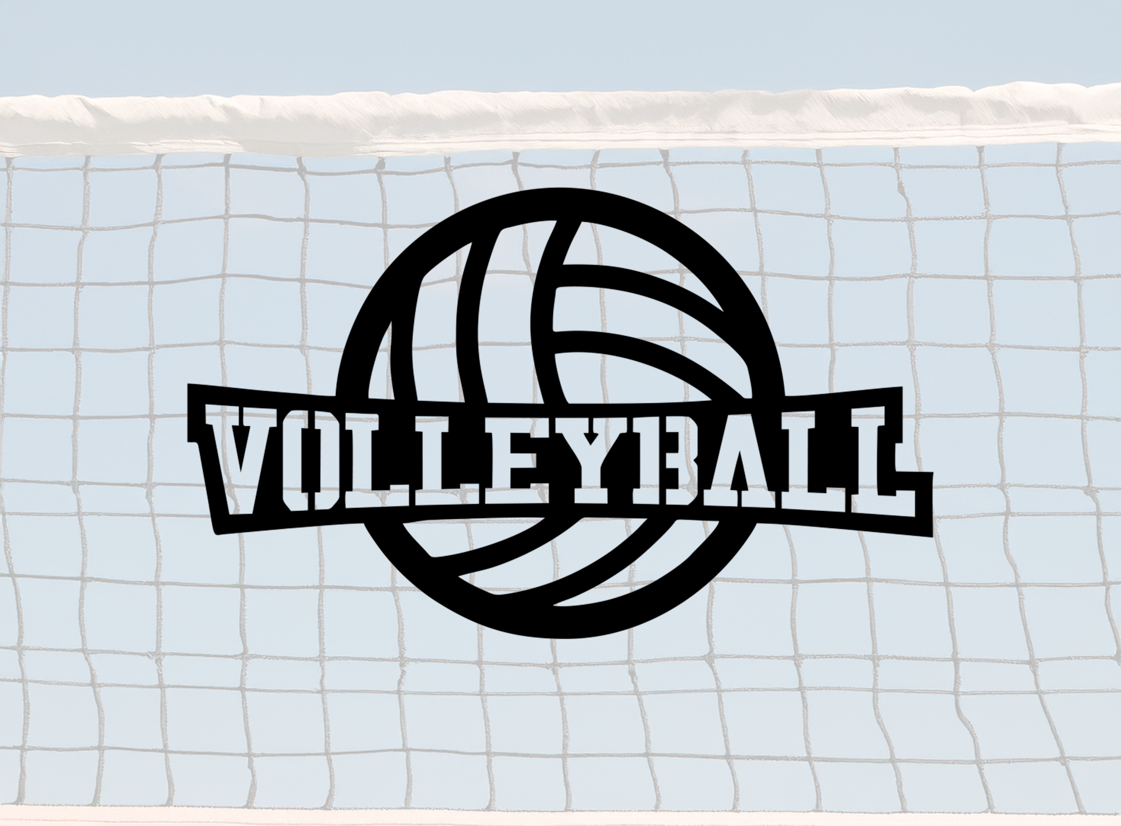ITEM 152 - 16.5”W x 10”H - Volleyball Wall Sign