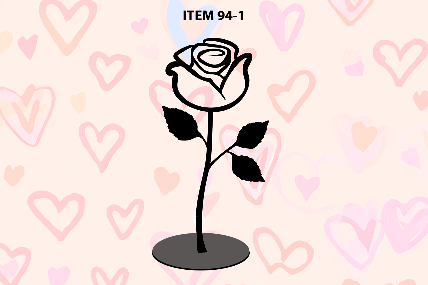 ITEM 94-1 thru 94-3 - 5.2”W x 12.5”H - 3 Different to Choose From - Standing Bloom, Bud & Full Bloom