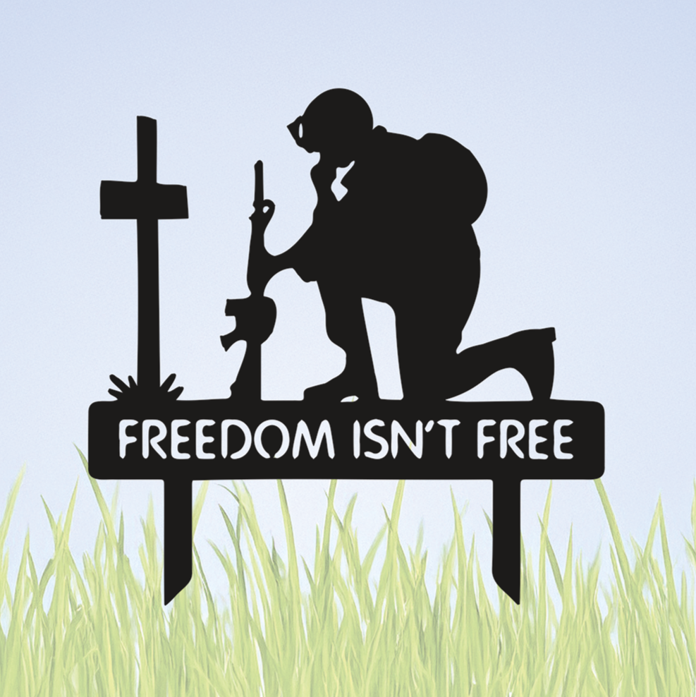 ITEM 169 - 12.5”W x 12.5”H - Freedom Isn't Free