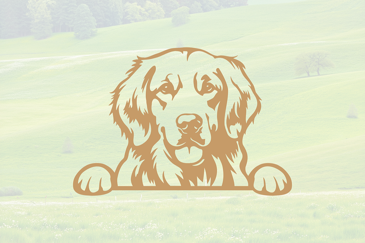 ITEM 191 - 15”W x 10”H - Golden Retriever