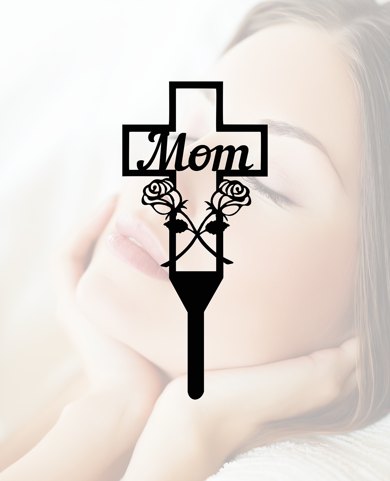 ITEM 179 - 6"W x 13.125"H - Mom Cross