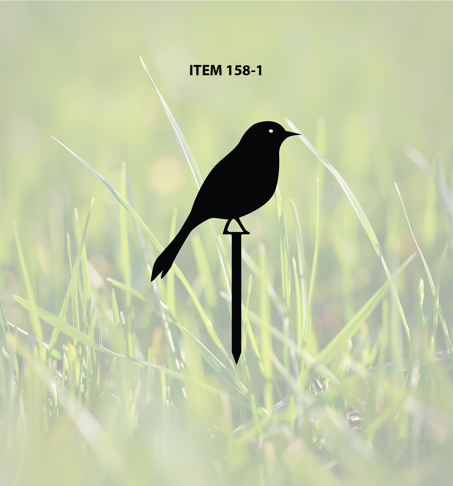 ITEM 158-1 & 158-2 - 2 Different Species to Choose From- Bird Garden Stake
