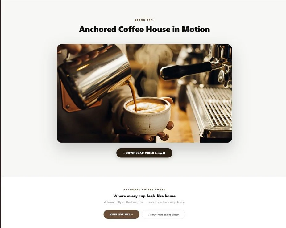 A person pouring steamed milk into a cup of espresso at a coffee shop, with a coffee machine nearby.