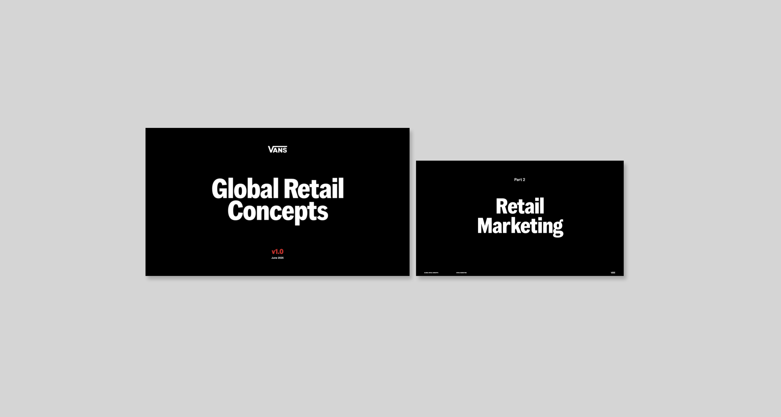 Vans Global Store Concept Playbook, Retail Marketing Chapter (2025)