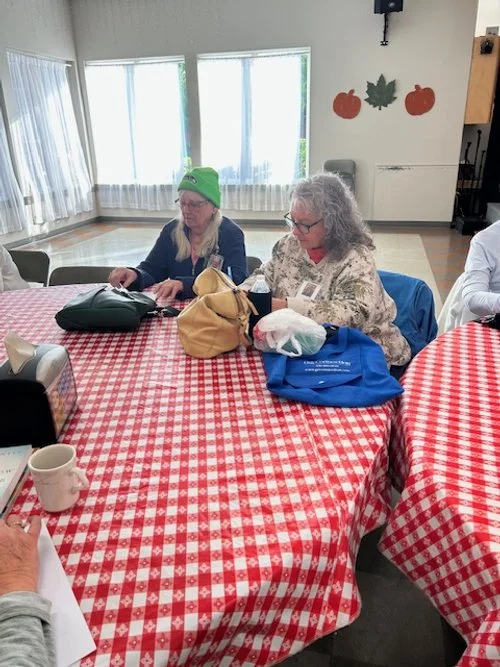 Thoughtful questions and caring conversation during a Belfair support session.