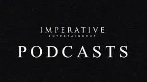 Imperative Entertainment Podcasts logo with white text on a black background