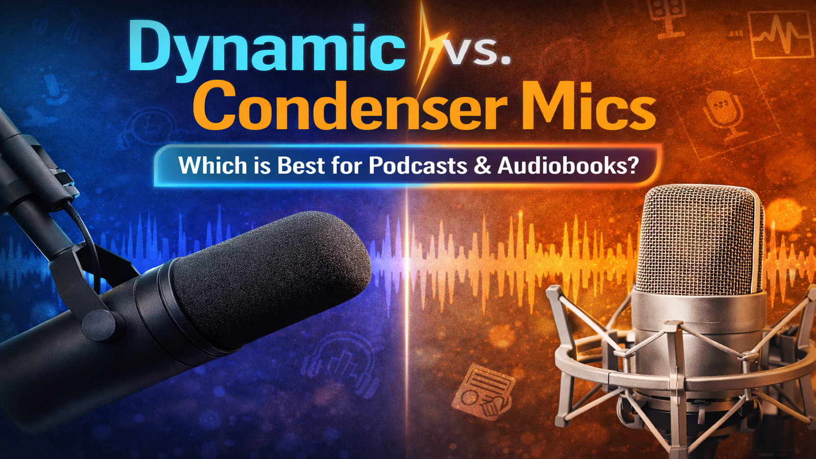 Dynamic vs. Condenser Microphones: Which Is Better for Podcasts and Audiobook Production?