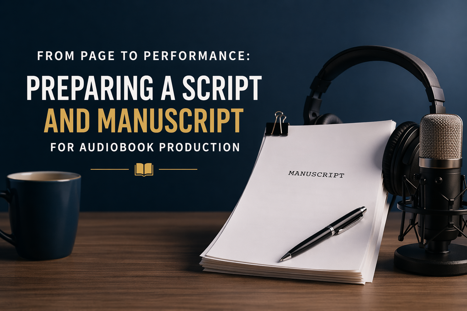 From Page to Performance: Preparing a Script &amp; Manuscript for Audiobook Production
