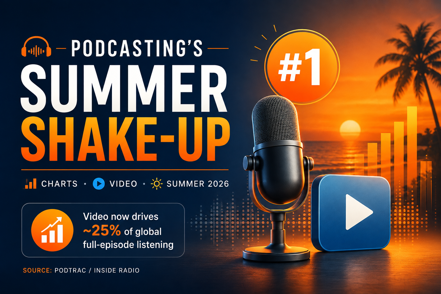 This Summer, Podcasting Has a New No. 1 …and a New Identity