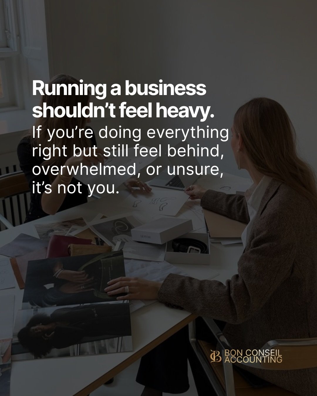 If running your business feels heavier than it should, you&rsquo;re not alone. Unclear numbers create unnecessary pressure.

Clarity brings control. And control brings confidence.

Details in bio.