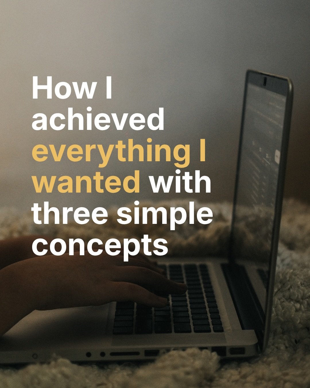 Most people stay stuck because they lack clarity, not capability. When you define exactly what you want, build a real plan, and refuse to stop when it gets difficult, progress becomes inevitable.

Comment &ldquo;METHOD&rdquo; and we&rsquo;ll DM you a