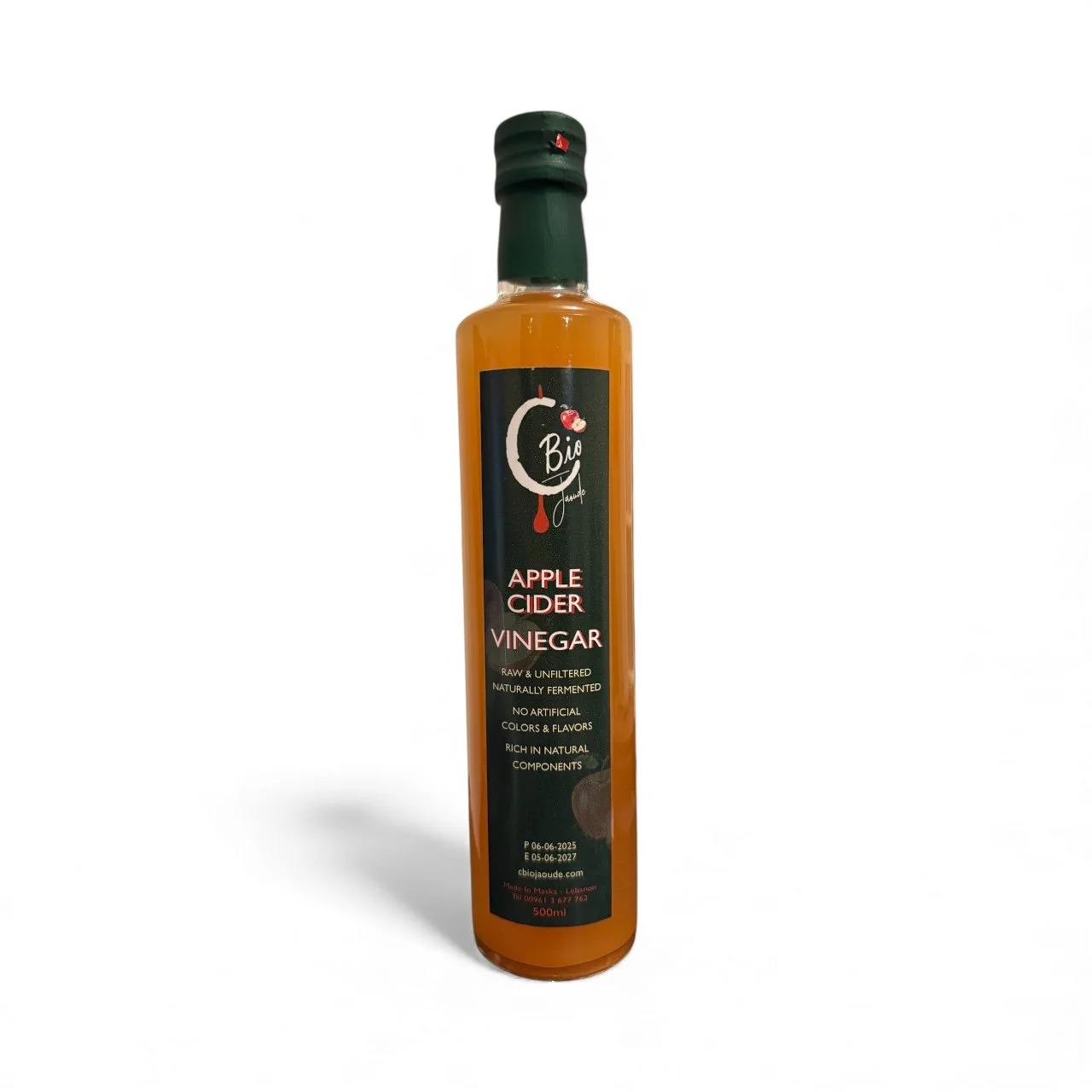 C Bio Jaoude Apple Cider Vinegar- raw & unfiltered-naturally fermented (500ml)