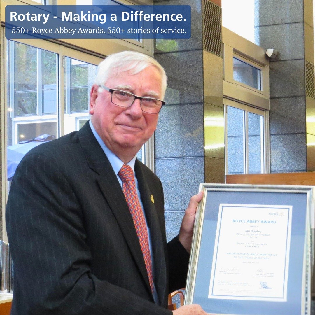 The Royce Abbey Award – Recognising Service, Inspiring Leadership