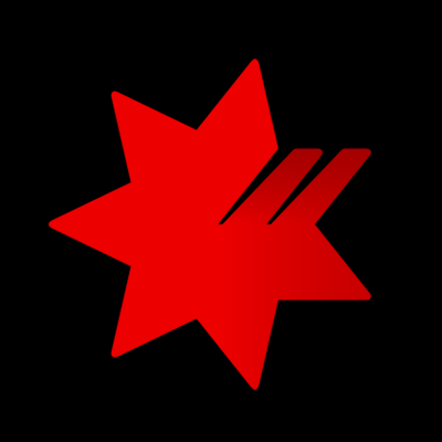Red explosion graphic on black background.