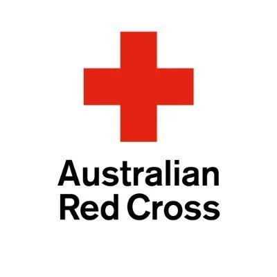 Red cross symbol with text 'Australian Red Cross' underneath.