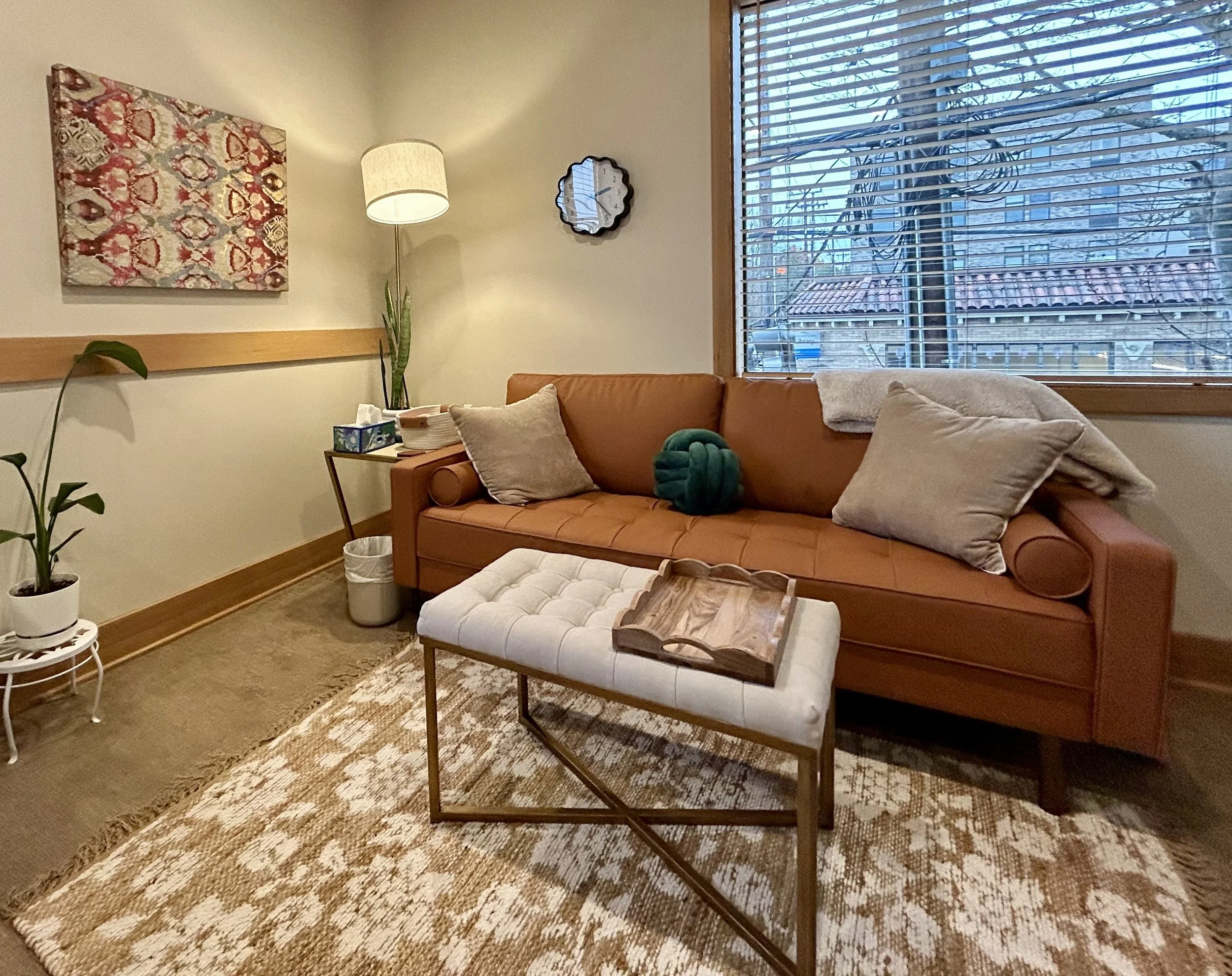 A comfortable space to pause, reflect, and be heard.