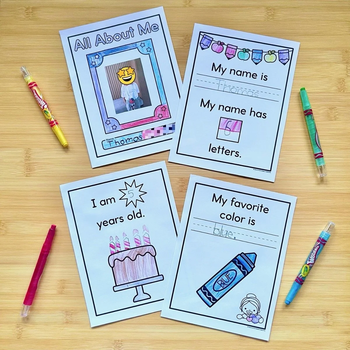 All About Me Booklet