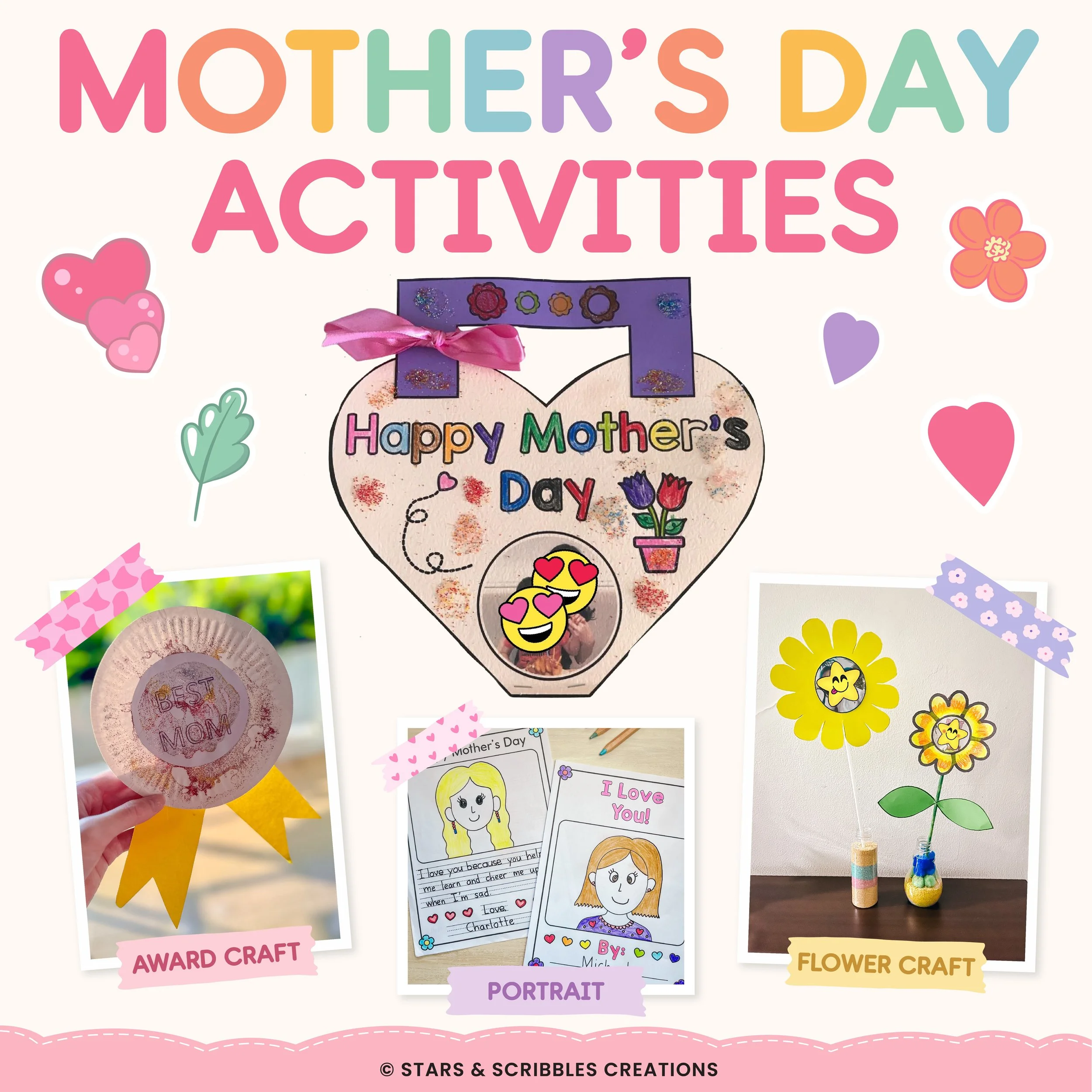 Easy &amp; Meaningful Mother’s Day Activities for Little Learners — Full of Freebies!