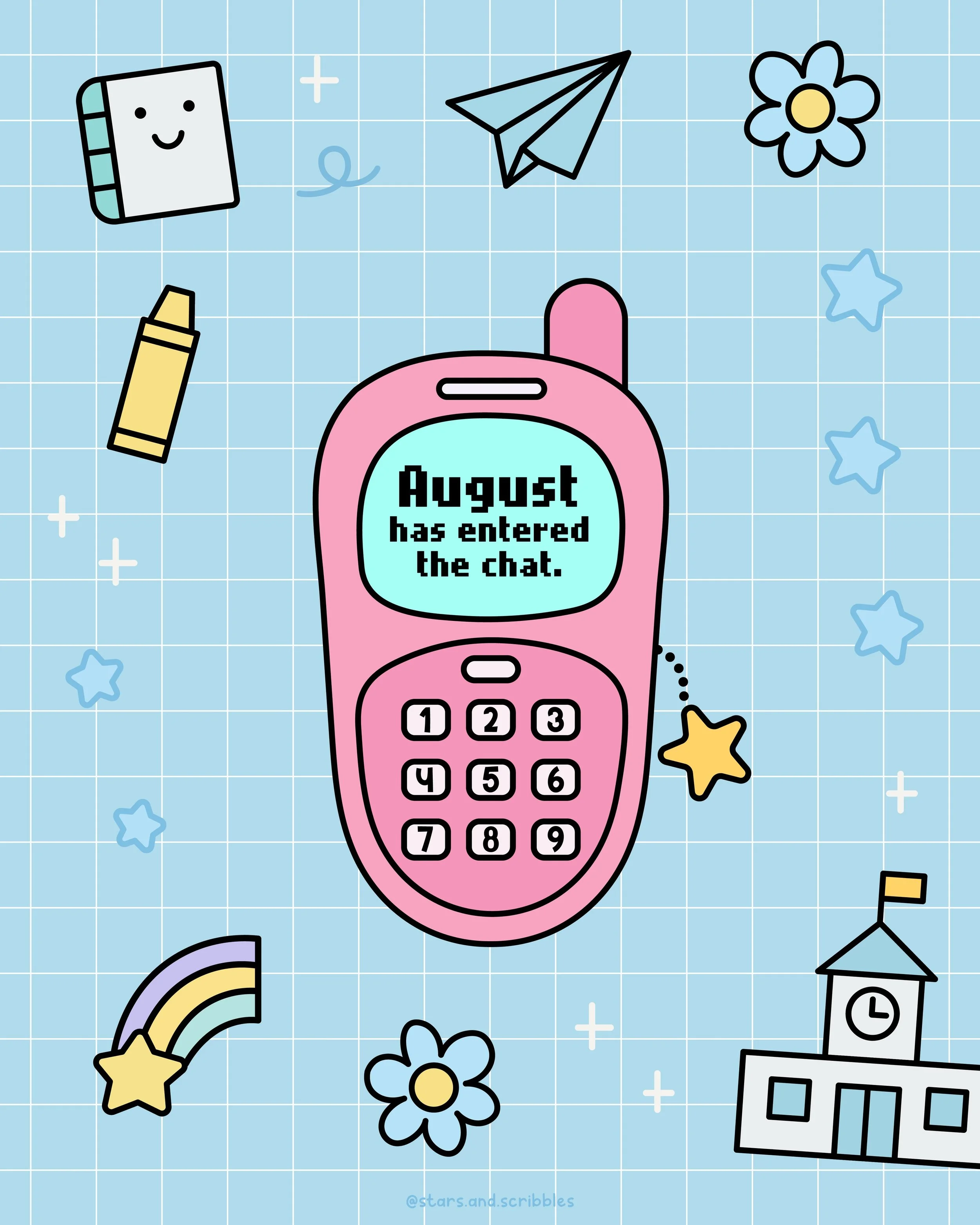 📞 Ring ring&hellip; it&rsquo;s August already? 🫠 💫
.
.
.
.
.
#august #helloaugust #summer #holiday #summerholiday #summervacation #y2kstyle #y2kaesthetic #90snostalgia #90svibes #teacherquotes #teachershare #teacherhumor #teacherlife #weareteacher