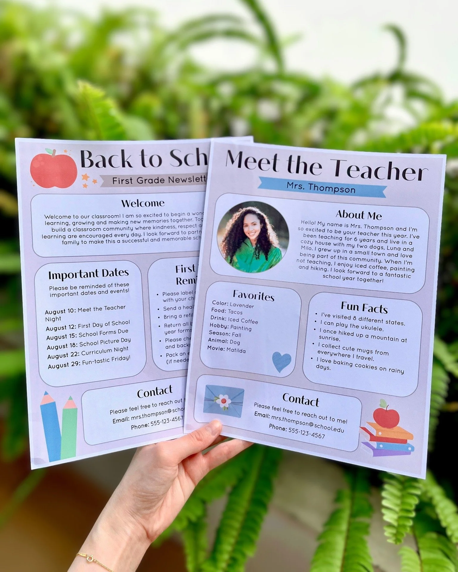 📚 Back to school season just got a little easier!

Keep families informed all year long with these editable templates! Customize as much or as little as you'd like to fit your classroom needs.

🍎 Includes:
🤍 Meet the Teacher Templates
🤍 Back to S