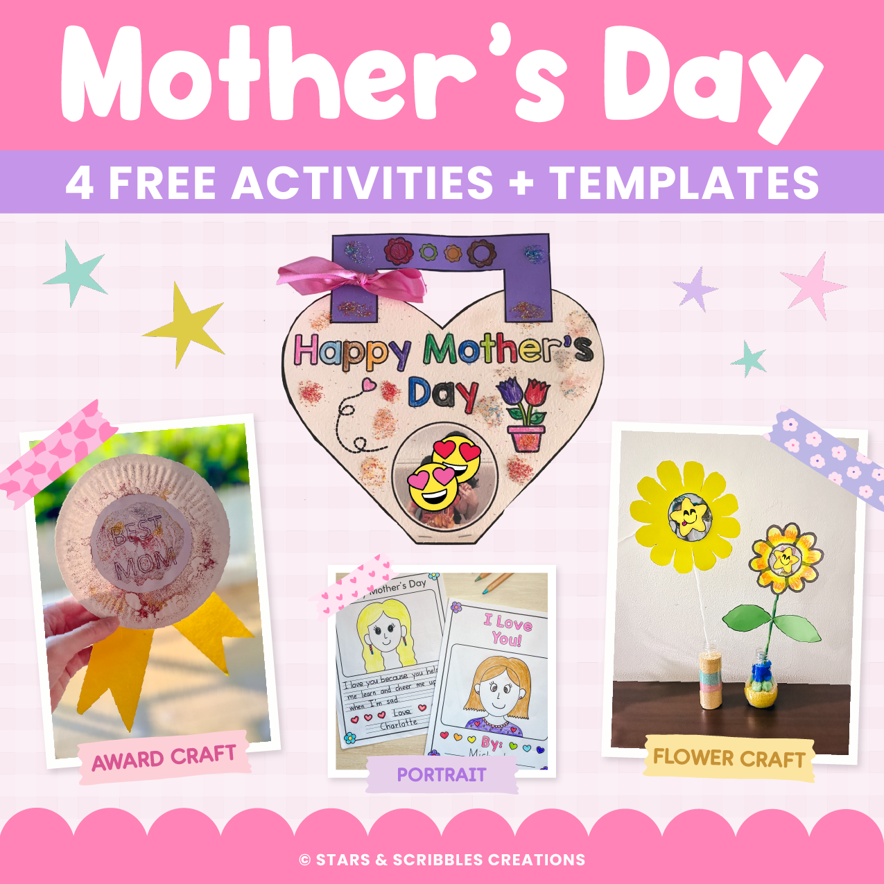 Easy &amp; Meaningful Mother’s Day Activities for Little Learners — Full of Freebies!