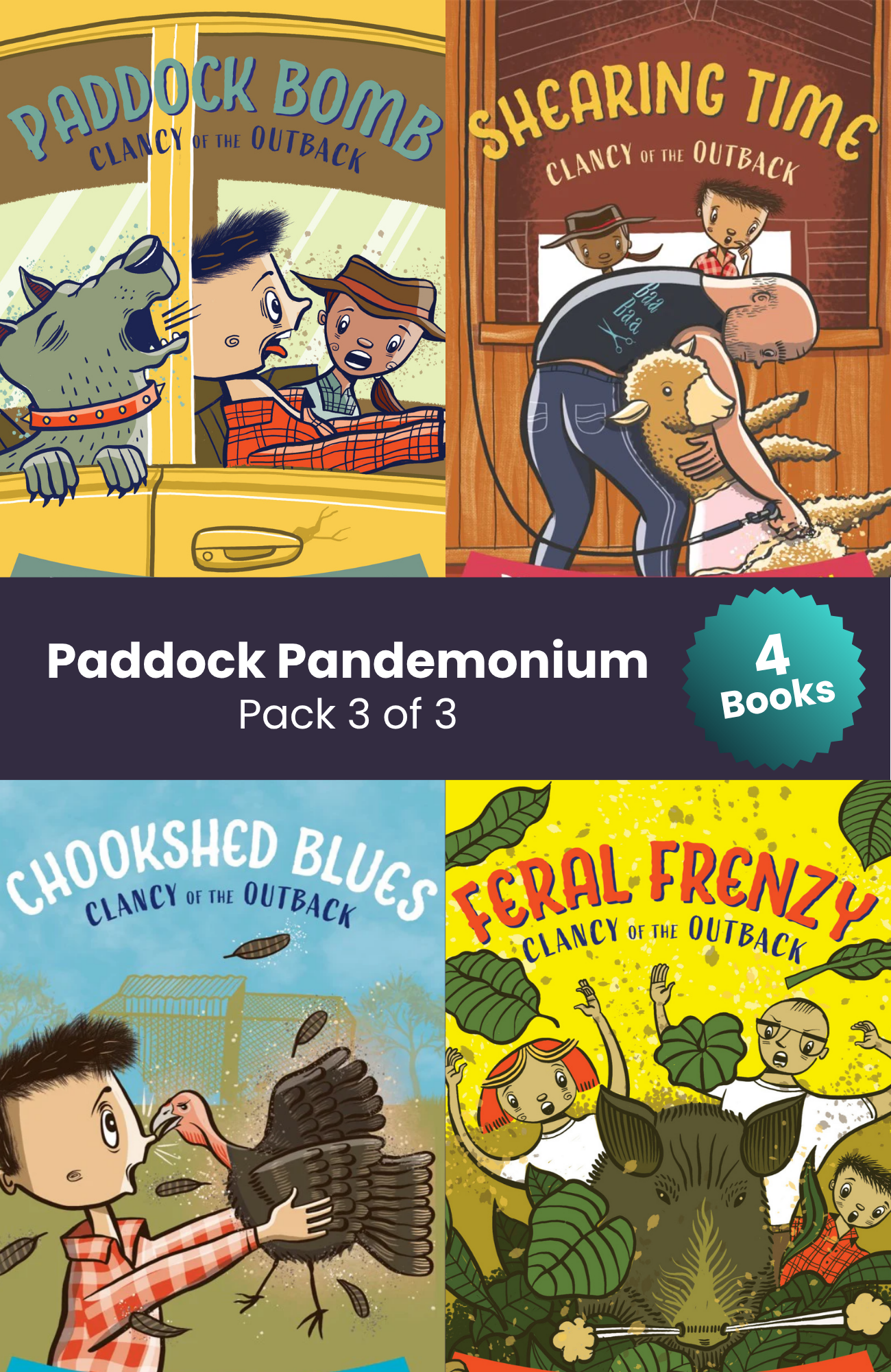 Clancy: Paddock Pandemonium Pack (4 Books)