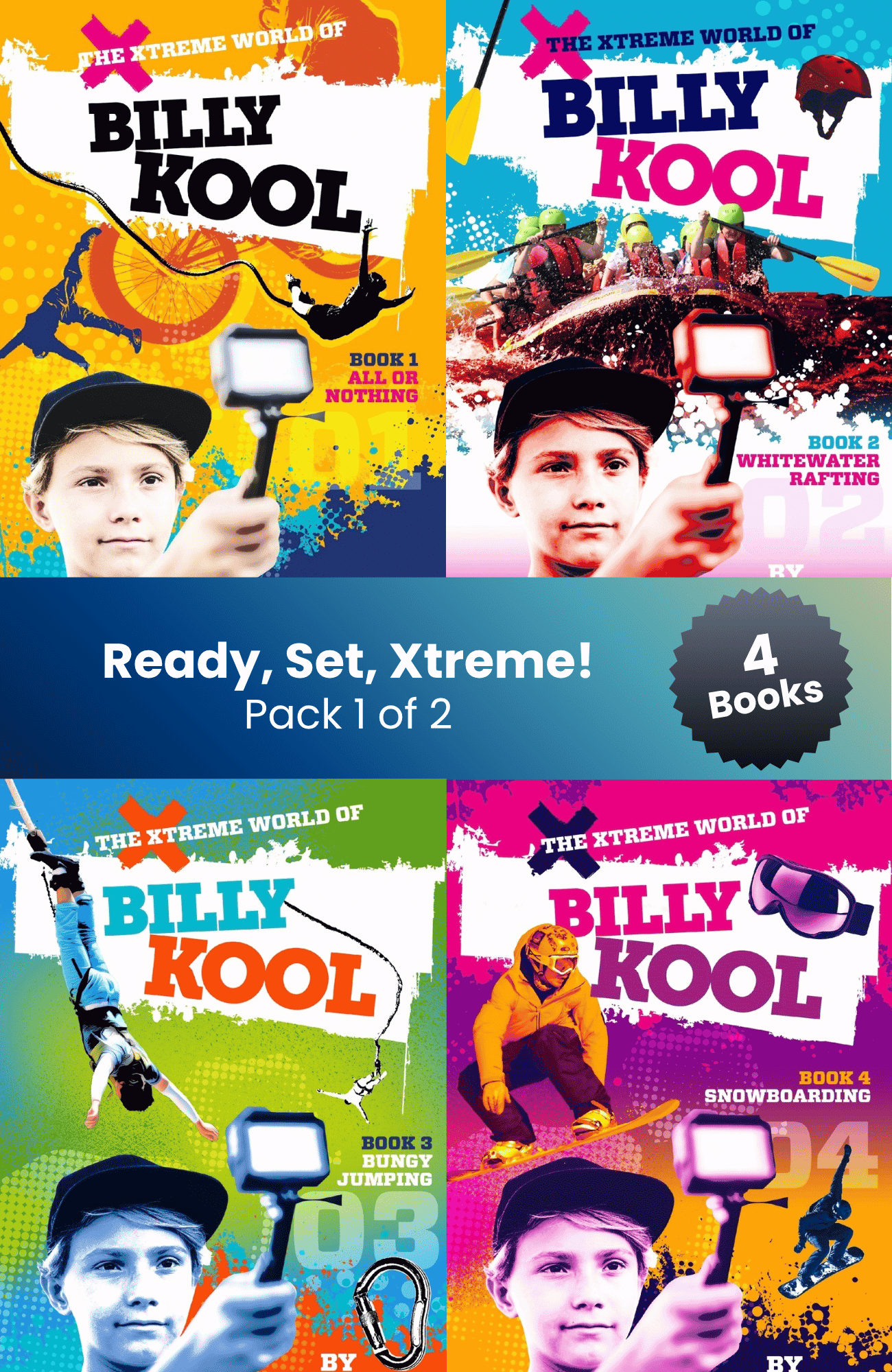 Billy Kool: Ready, Set, Xtreme Pack (4 Books)