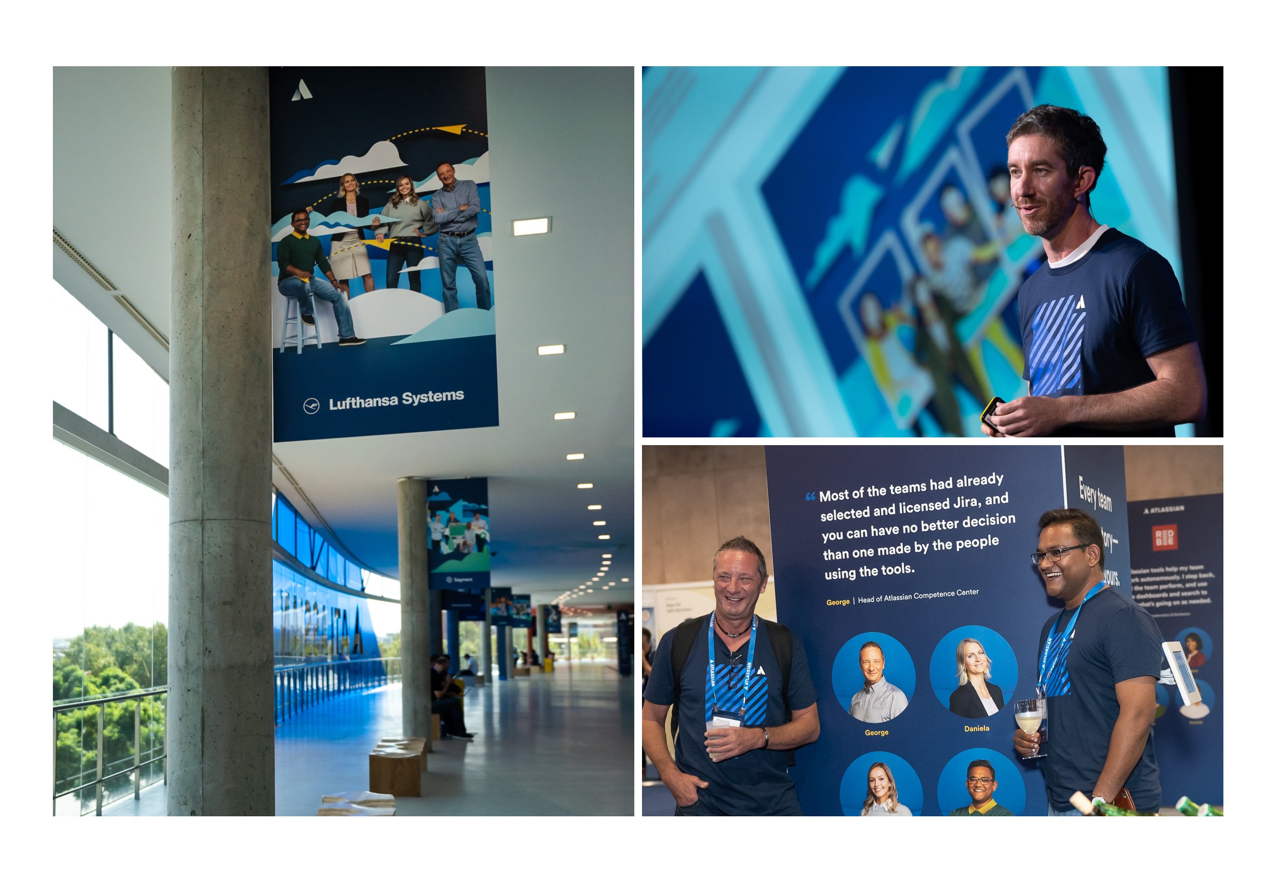 Photography used to support customer stories at Atlassian Events 