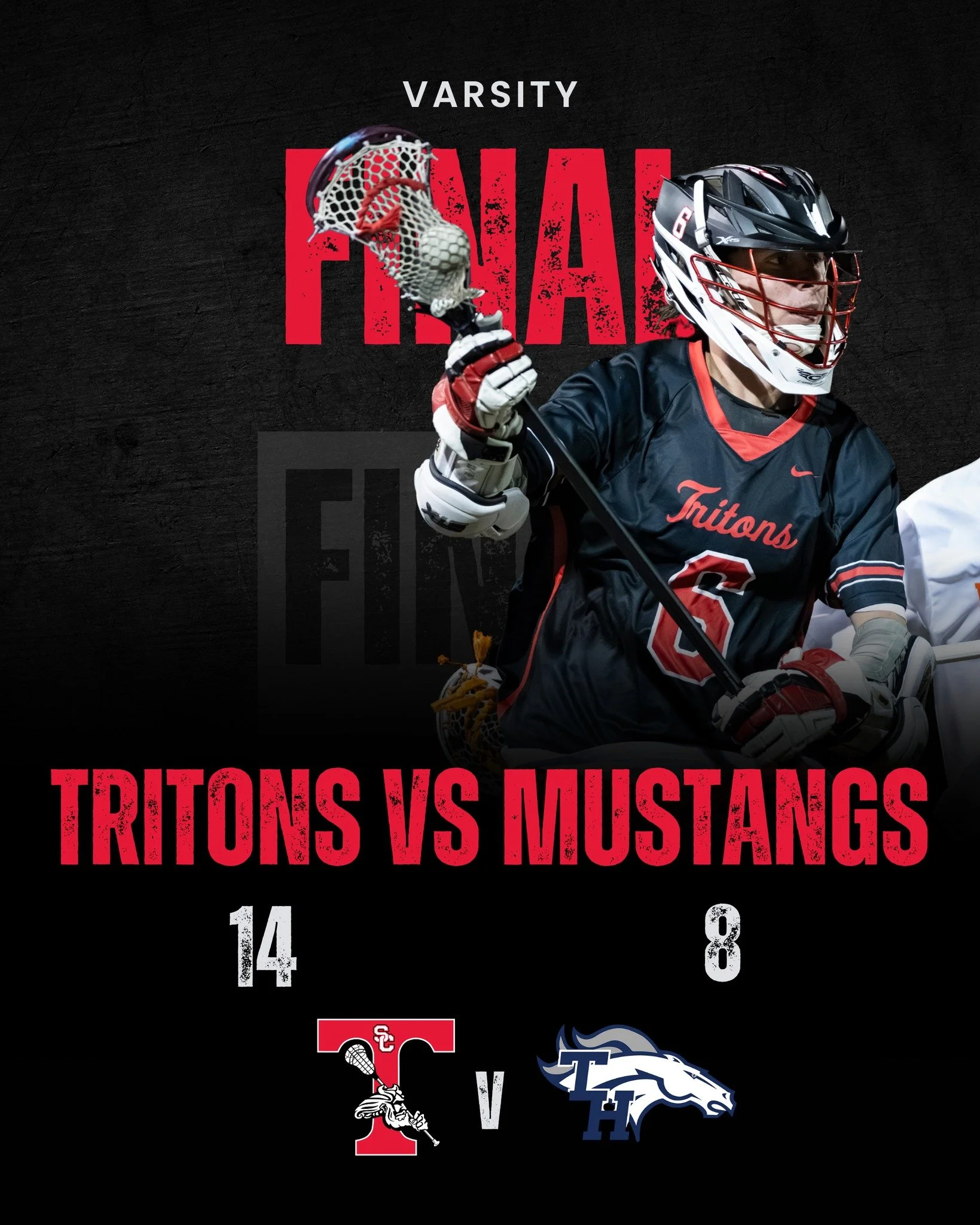 FINAL. Tritons take care of business at home 🥍 Varsity secures a 14 to 8 win over Trabuco Hills, and JV delivers a dominant 23 to 2 performance. Feels good to be home.

#schstritonslax #onetownoneteam 🔱🔥