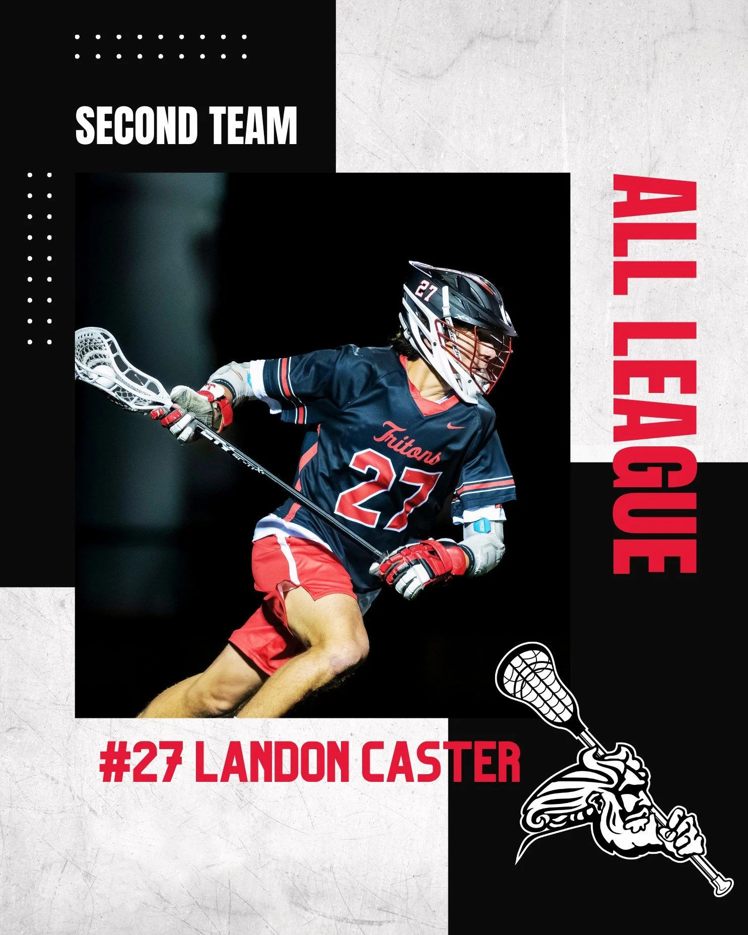 All League Second Team 🥍 Congratulations to #27 @candonlaster27, #18 @charlie.bunk, and #10 @brennan.maguire10 on being named Second Team All League. A strong season recognized with well deserved honors.

#schstritonslax #onetownoneteam 🔱🔥