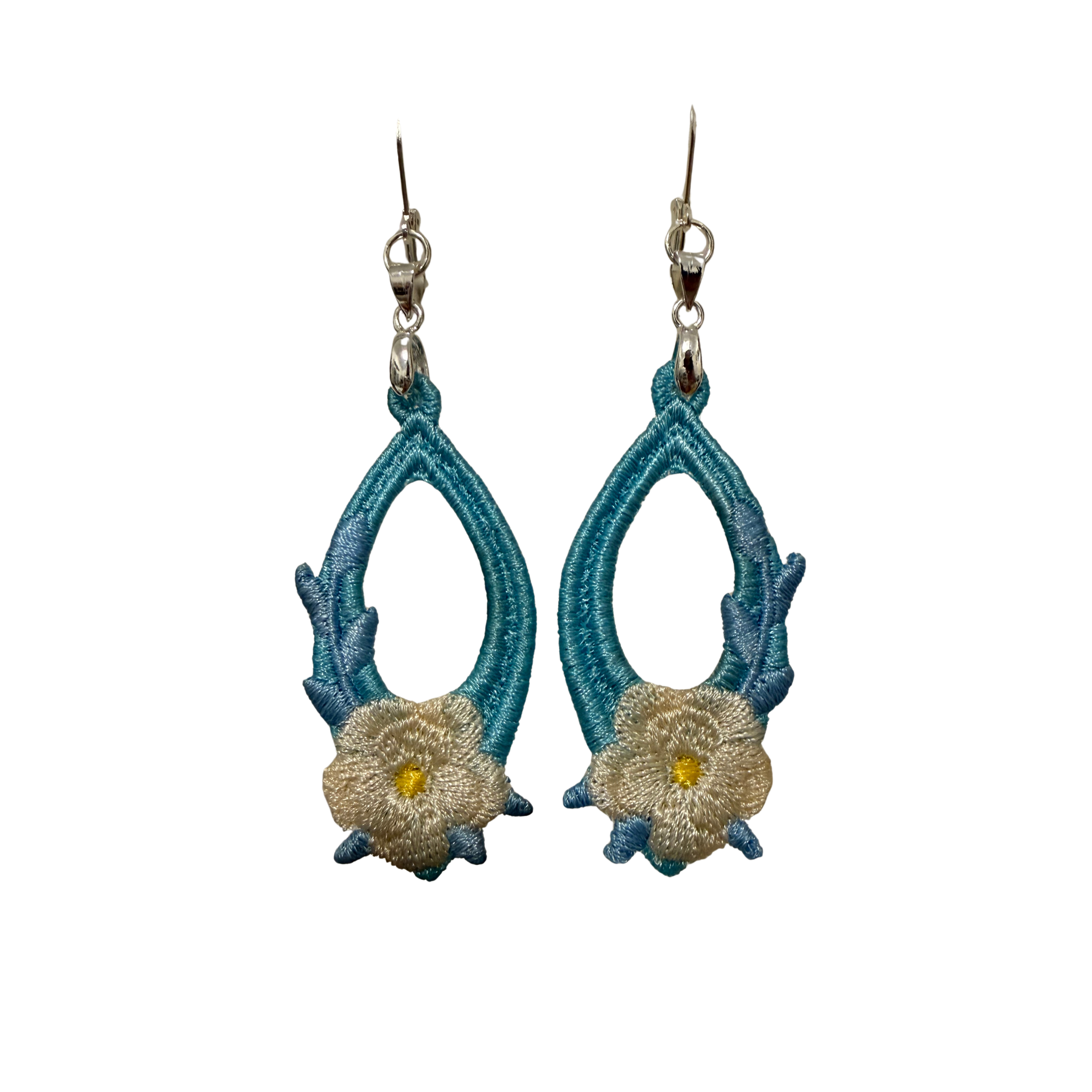 Blue Meadow Teardrop Earrings