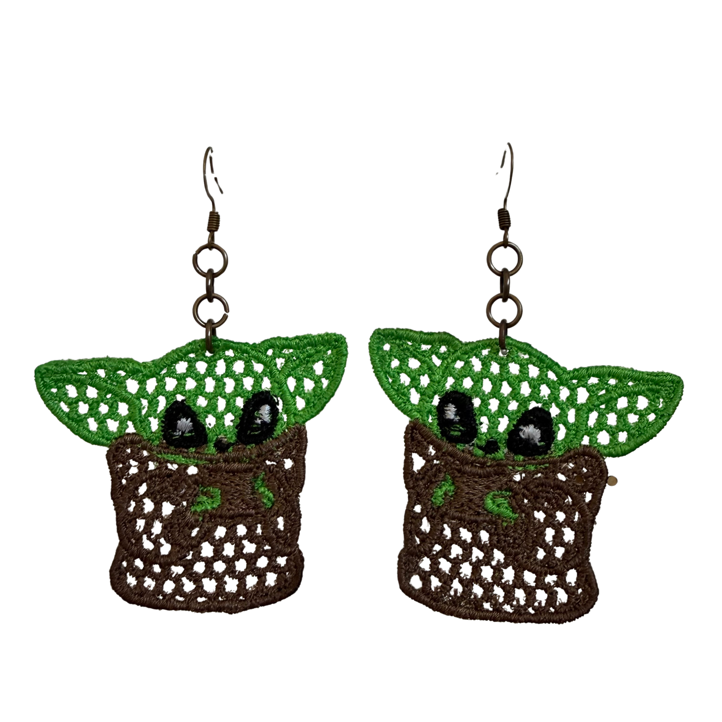 FSL Baby Yoda Earrings – Hypoallergenic Lightweight Hook Dangles
