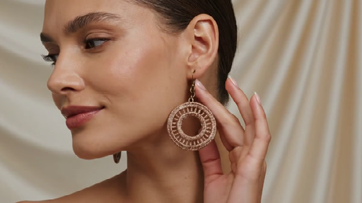 Golden Halo Lace Earrings