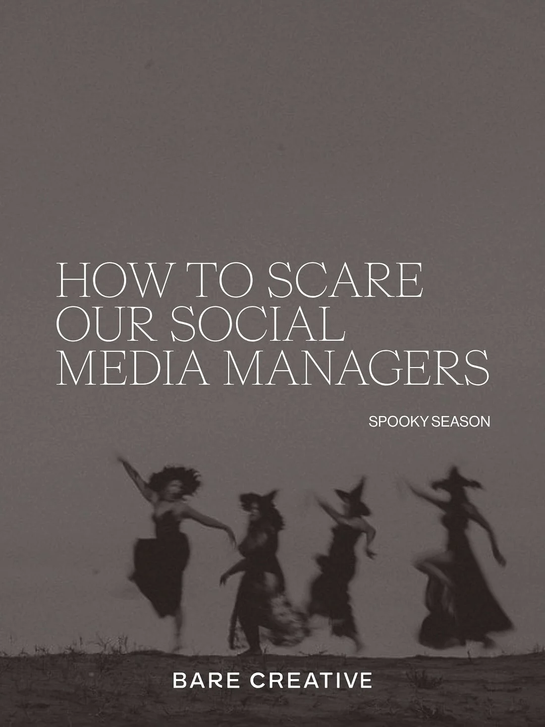 This Halloween, we&rsquo;re revealing our social media managers&rsquo; greatest fears: 

Off-brand posts. Zero Strategy Last-minute approvals. You get the picture&hellip; 🩸 

Happy Halloween from Bare Creative! 🎃