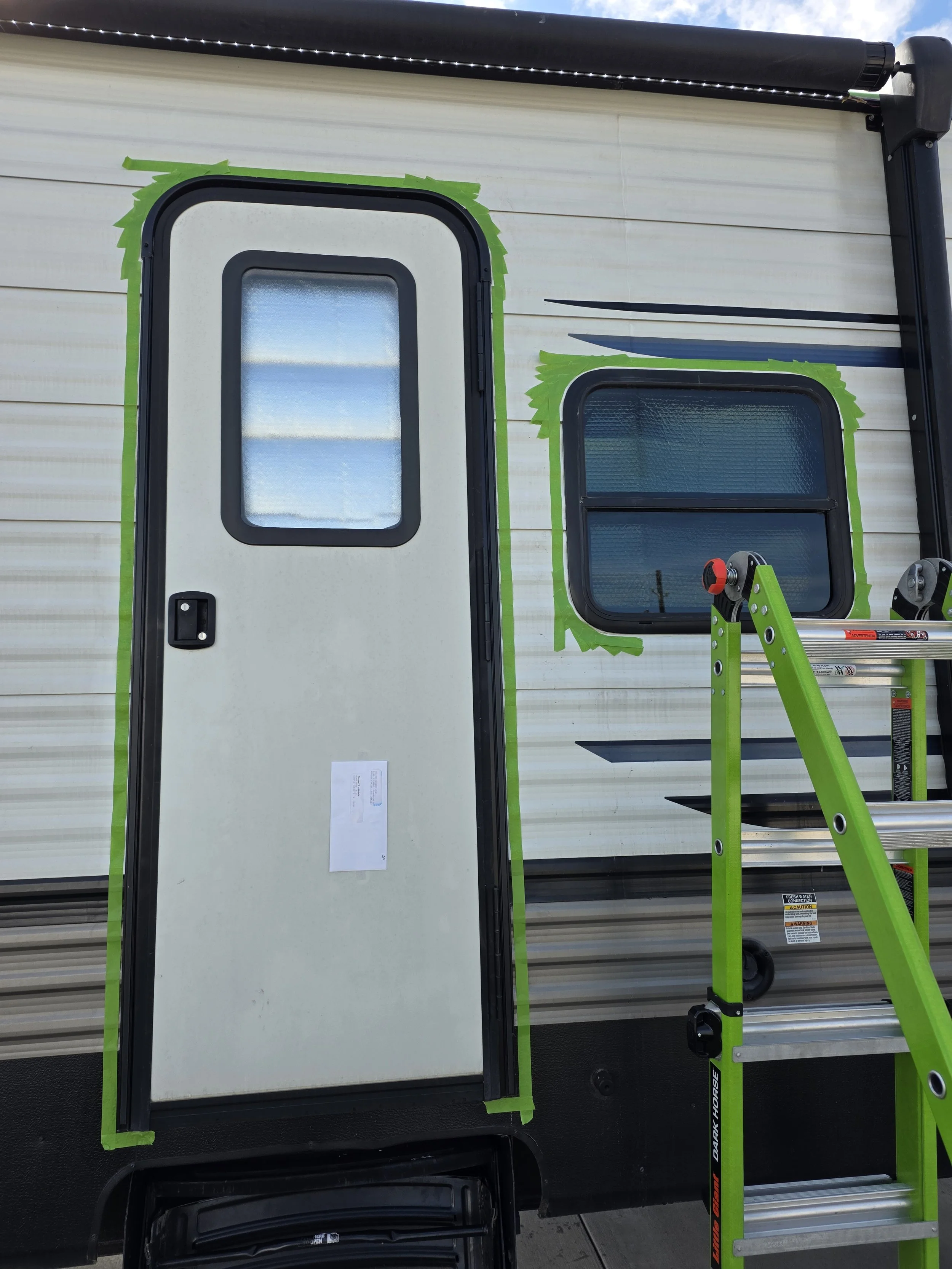 RV Door and Window water intrusion repair in the Four Corners