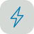 A light blue lightning bolt icon on a dark background