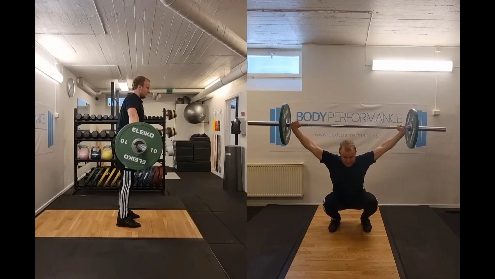 Efter positioner går vi in på rörelserna i tyngdlyftning!