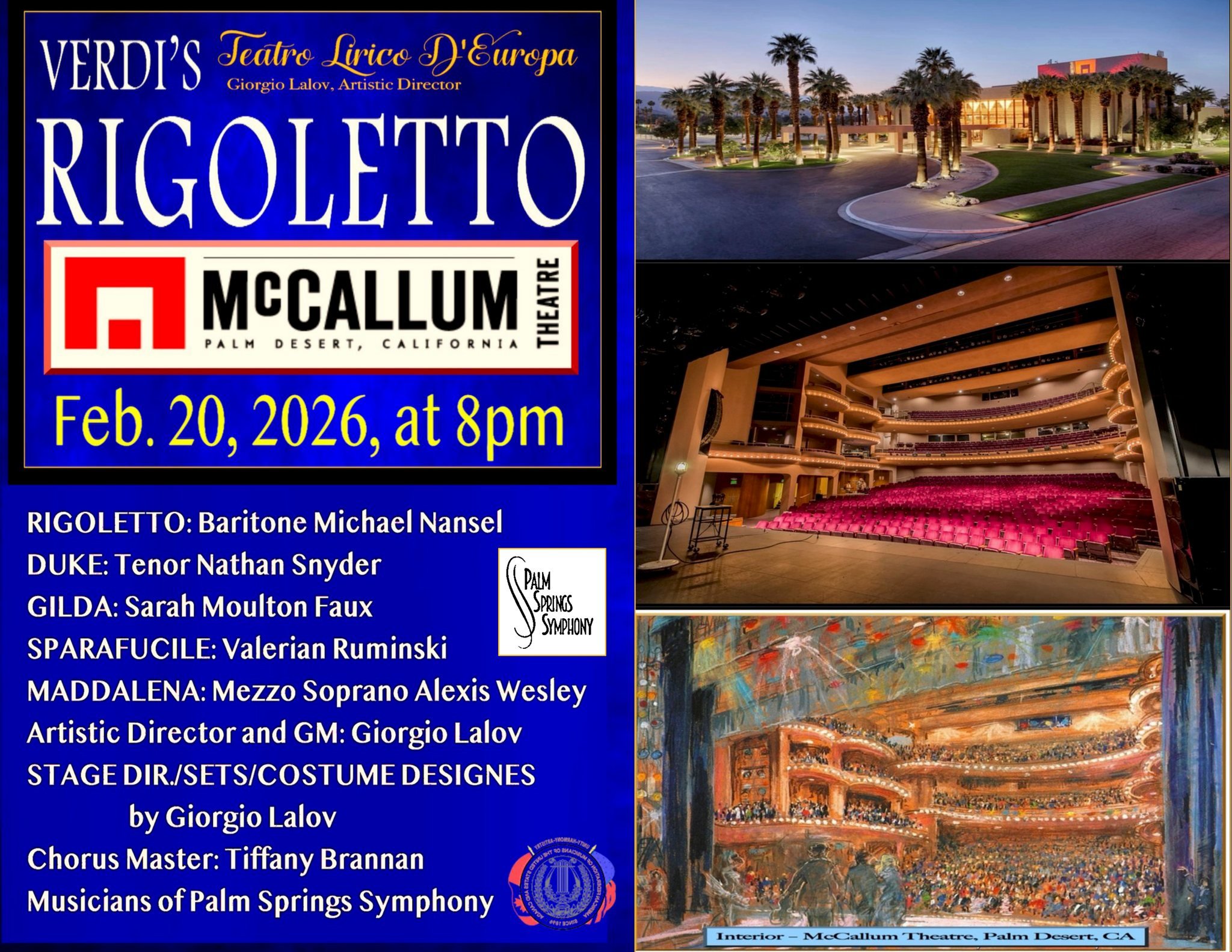 ‘Rigoletto’ by Giuseppe Verdi - Teatro Lirico D’Europa (Palm Desert)