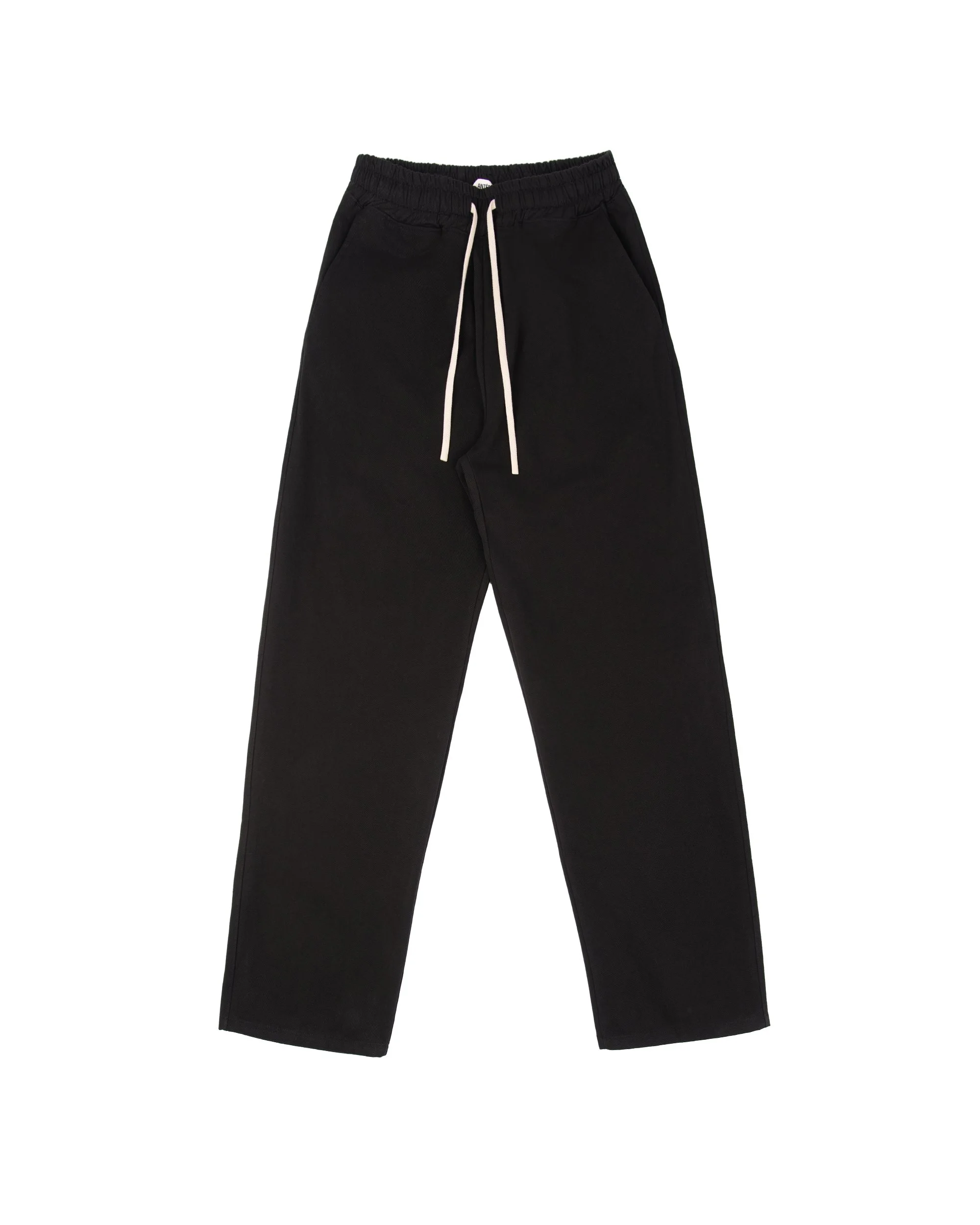 Cotton Drill Wide Pants (Black)